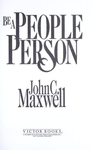 Cover image for Be a people person