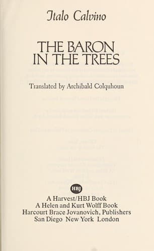 Cover image for The baron in the trees