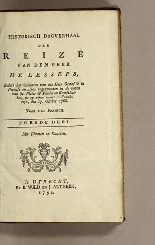 Historisch dagverhaal der reize van den heer de Lesseps