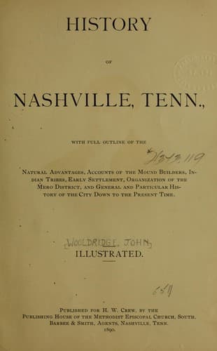 History of Nashville, Tenn