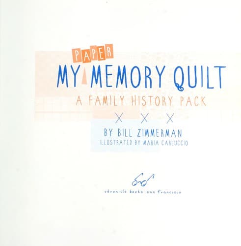 Cover image for My paper memory quilt