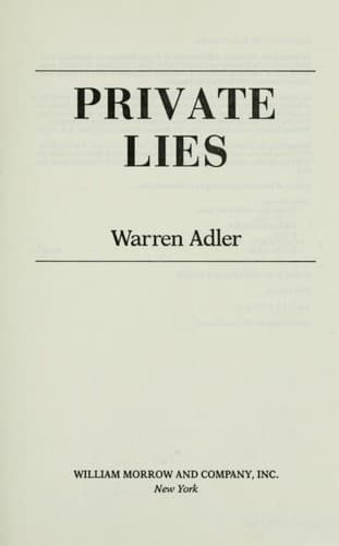 Cover image for Private lies