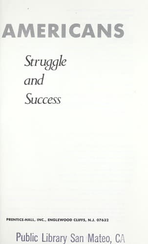 Cover image for Greek Americans, struggle and success