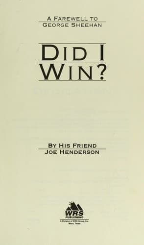 Cover image for Did I win?