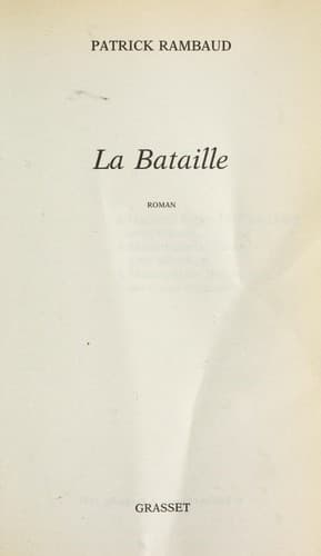 Cover image for La bataille