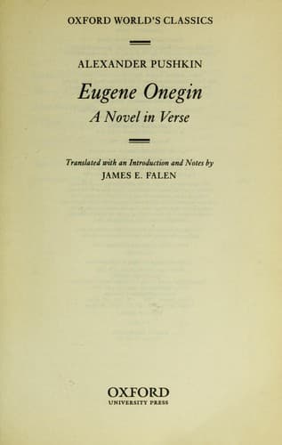 Cover image for Eugene Onegin