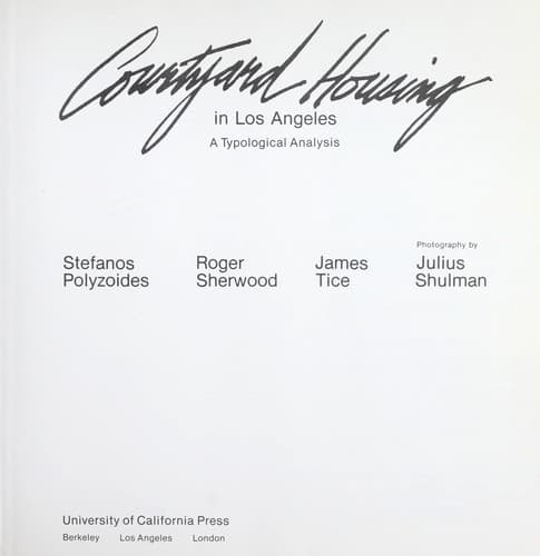 Cover image for Courtyard housing in Los Angeles
