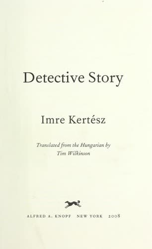 Cover image for Detective story