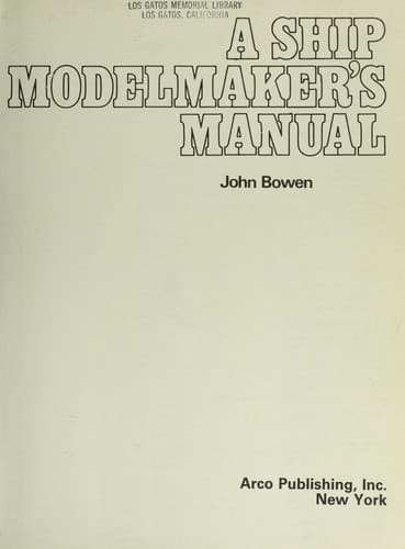 Cover image for A ship modelmaker's manual