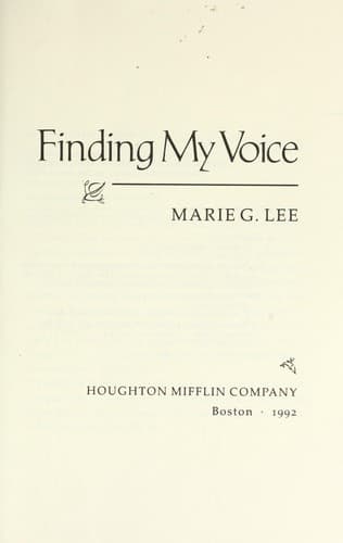 Cover image for Finding my voice