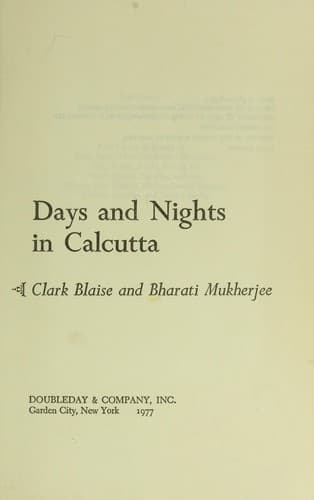 Cover image for Days and nights in Calcutta