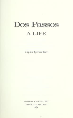 Cover image for Dos Passos
