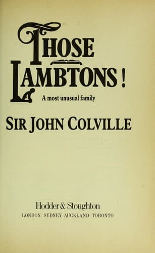 Those Lambtons!