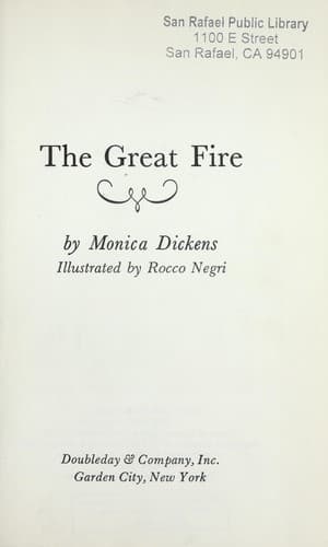 Cover image for The great fire.