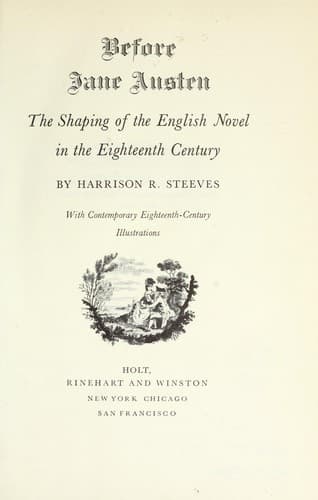 Before Jane Austen