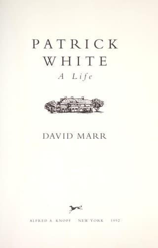 Cover image for Patrick White