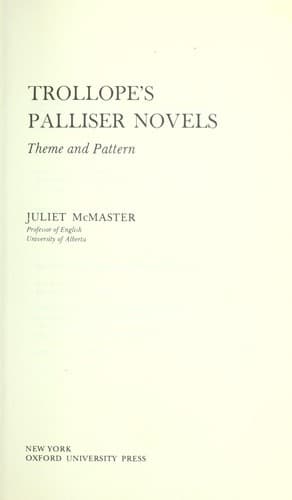 Cover image for Trollope's Palliser novels