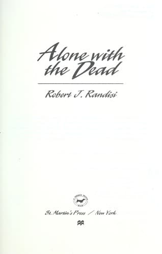 Cover image for Alone with the dead