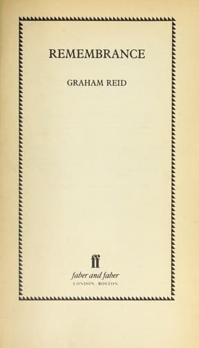Cover image for Remembrance