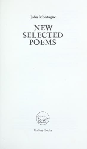 Cover image for New selected poems