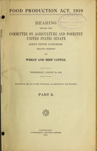 Food Production Act, 1919