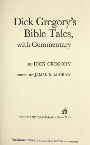 Cover image for Dick Gregory's Bible tales, with commentary