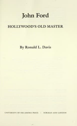 Cover image for John Ford