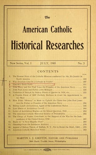 Lincoln's early faith