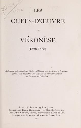 Les chefs-d'oeuvre de Véronèse (1528-1588)