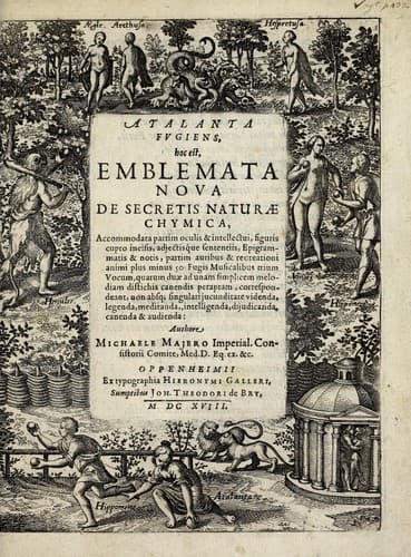 Atalanta fugiens, hoc est, Emblemata nova de secretis naturae chymica