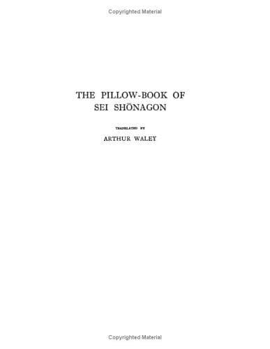 Cover image for The Pillow Book of Sei Shonagon