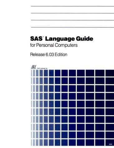 Cover image for SAS Language Guide for Personal Computers