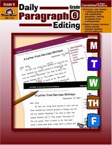 Cover image for Daily Paragraph Editing, Grade 6