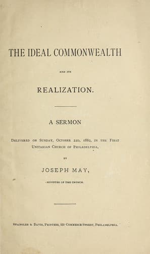 The ideal commonwealth and its realization