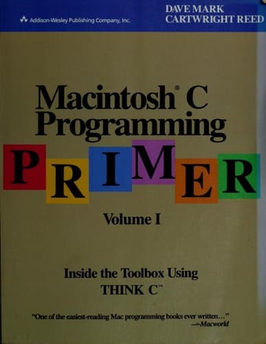 Cover image for Macintosh programming primer