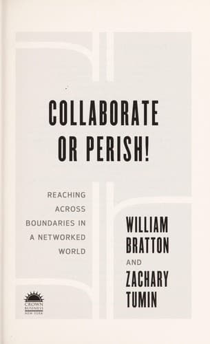 Collborate or perish!