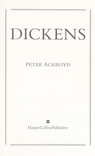 Cover image for Dickens