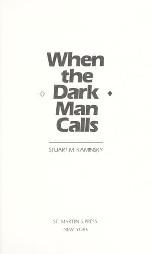 Cover image for When the dark man calls