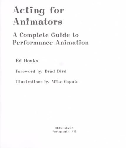 Cover image for Acting for animators