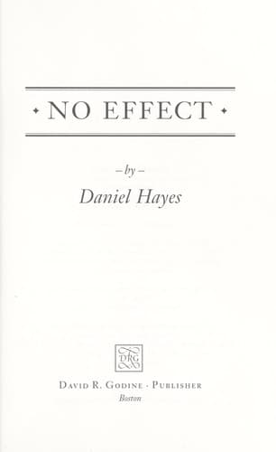 Cover image for No effect