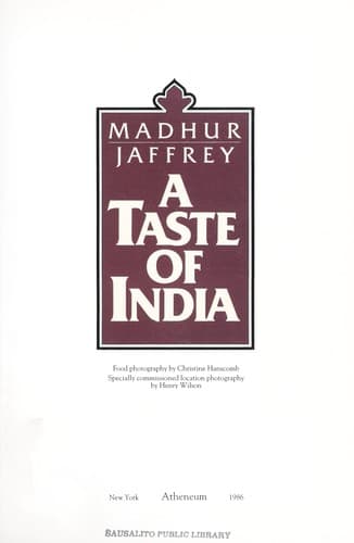Cover image for A taste of India
