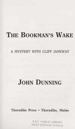 Cover image for The bookman's wake