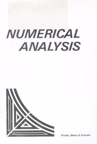 Cover image for Numerical analysis