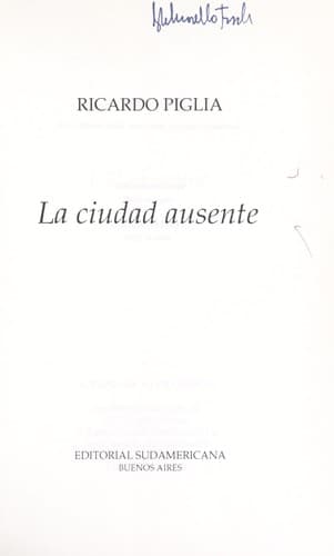 Cover image for La Ciudad Ausente