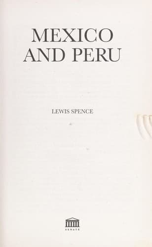 Cover image for Mexico and Peru