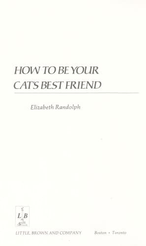 Cover image for How to be your cat's best friend