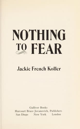 Cover image for Nothing to fear