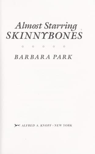 Cover image for Almost starring Skinnybones