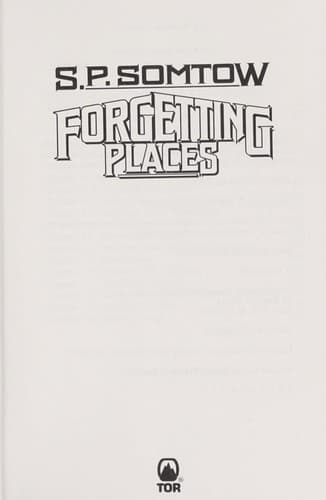 Cover image for Forgetting places
