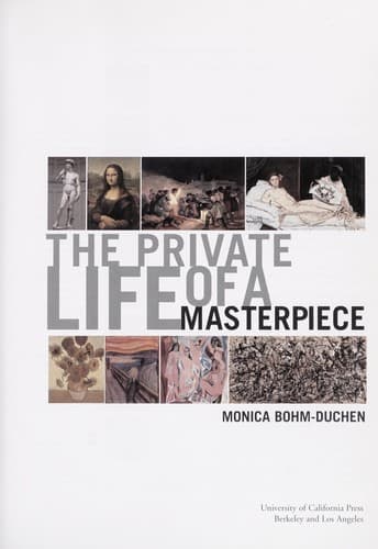 Cover image for The private life of a masterpiece